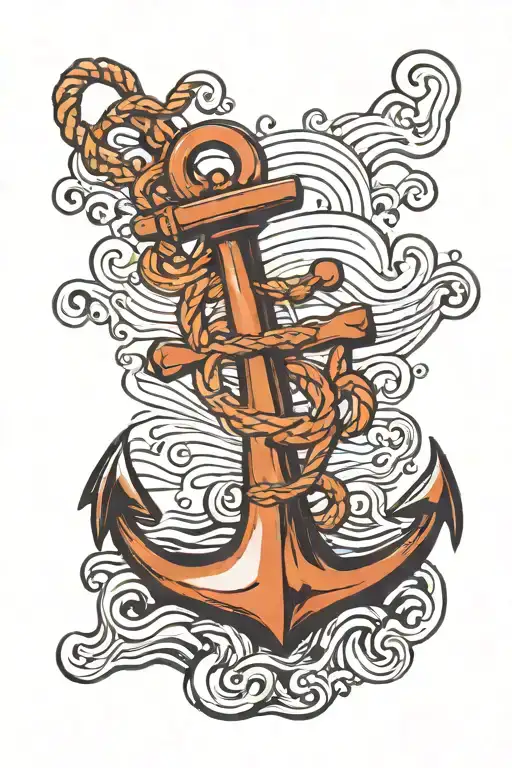 Anchor Water Waves