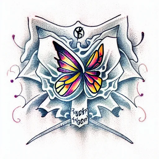 Butterfly Breast Cancer Symbol As Body