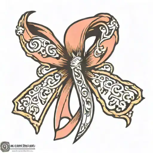 Cancer Ribbon Hanging