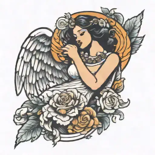 Virgo Woman With Wings