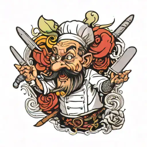 Madness Chef And Knifes