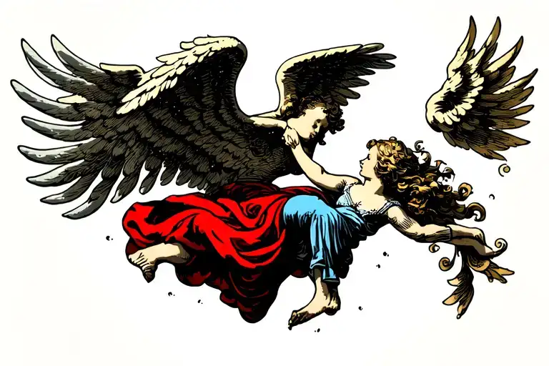 Angel Flying Down From Heaven