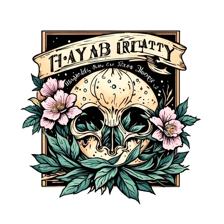 Cover Up For Inside Of Ankle With Flowers Wrapping In To Foot