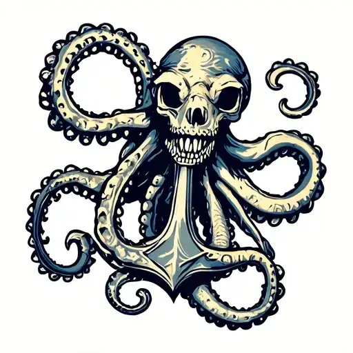 Kraken Swollowing An Anchor