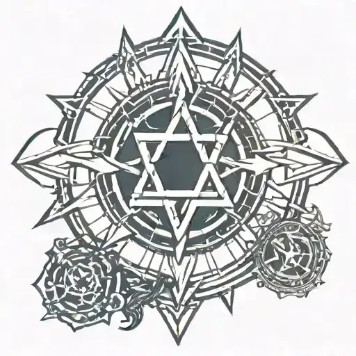 Full Metal Alchemist Transmutation Circle With Kingdom Hearts Touches