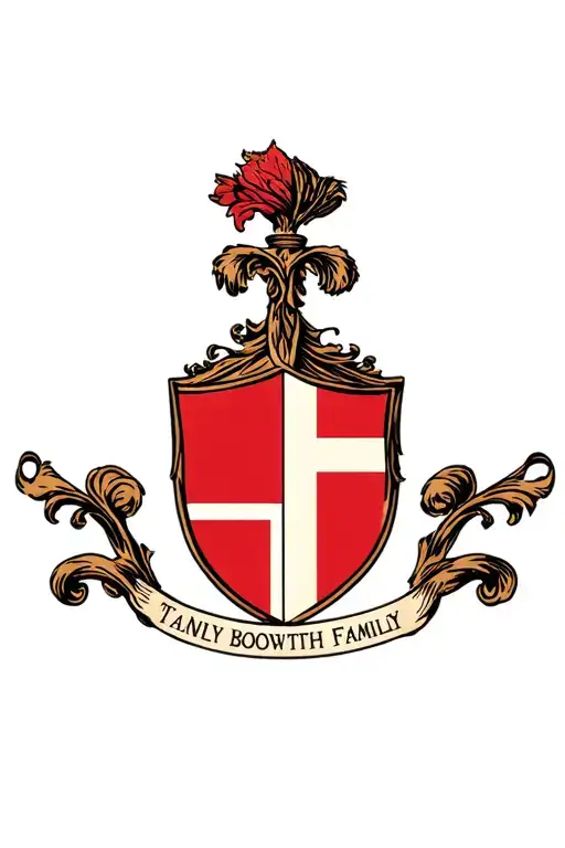 Bosworth Family Crest Shield