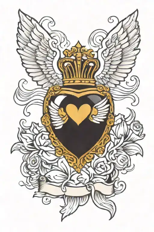 Irish Claddagh With Wings
