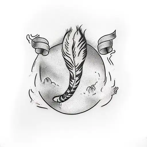 Cat's Tail With Different Fur Paterns