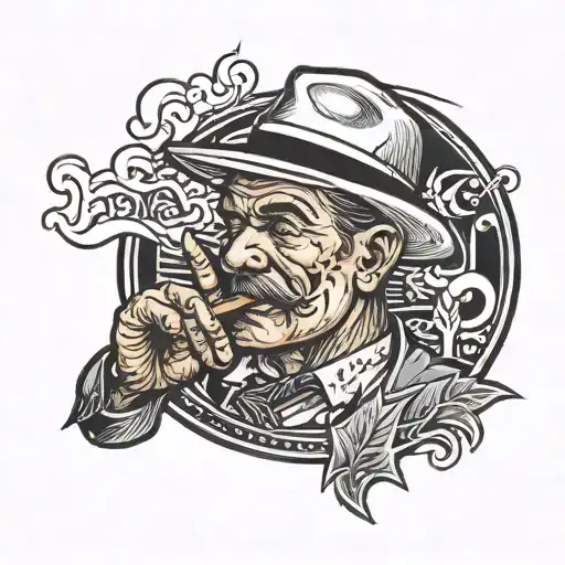 Cover Smoking A Cigar