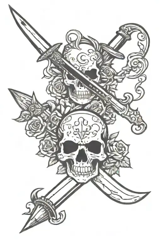 Dagger And Skull