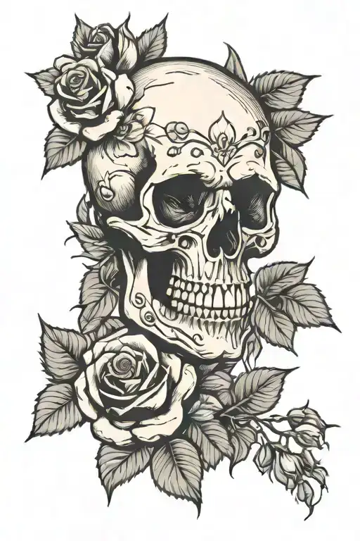 Skull Roses