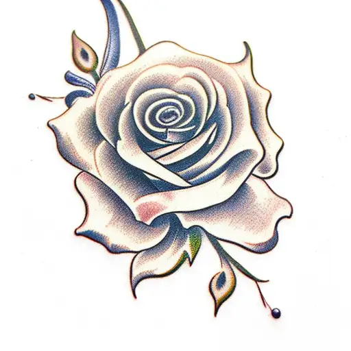 Roses And Bluebells Cover Up