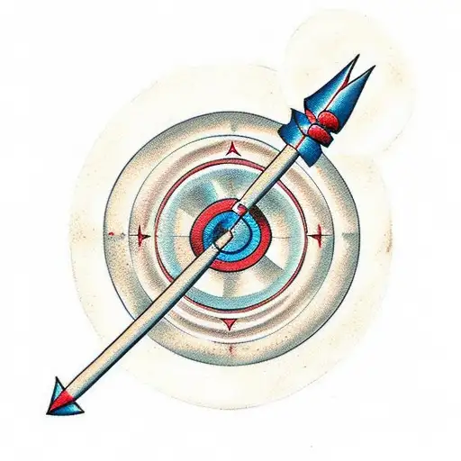 Target With An Arrow Through The Middle