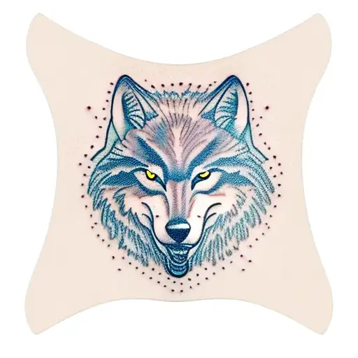 Wolf Head With Sheep Skin On Top