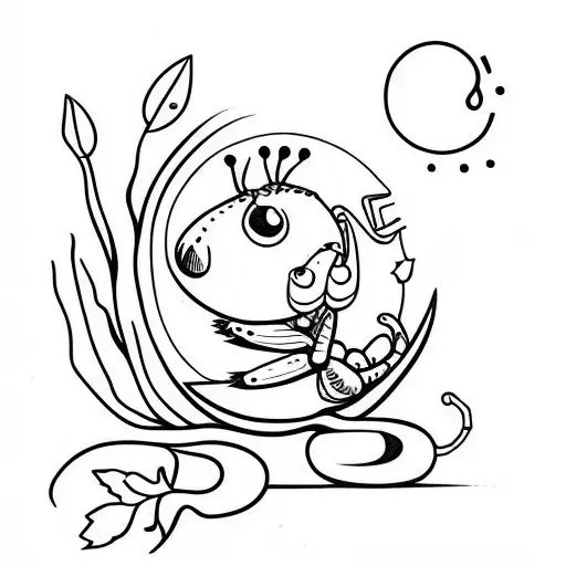 Cute Little Grasshopper