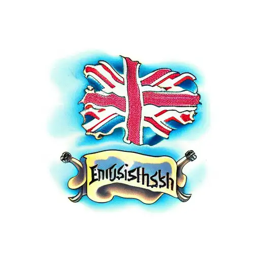 English And Scottish Flag Norse