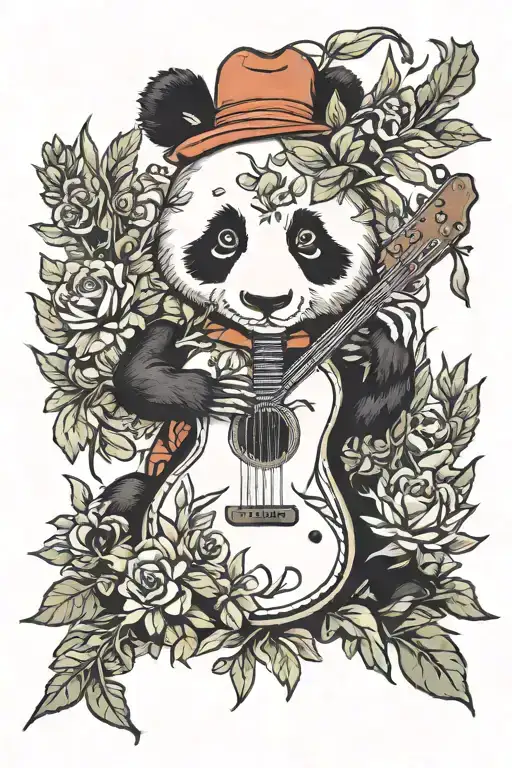 Panda Weed Guitar Made