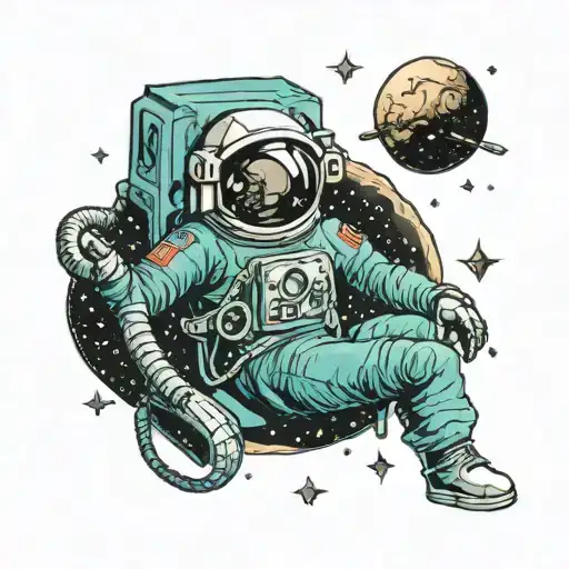 Cosmonaut And Space And Science