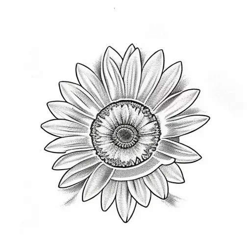 Single Yellow Gerber Daisy With A J In The Middle