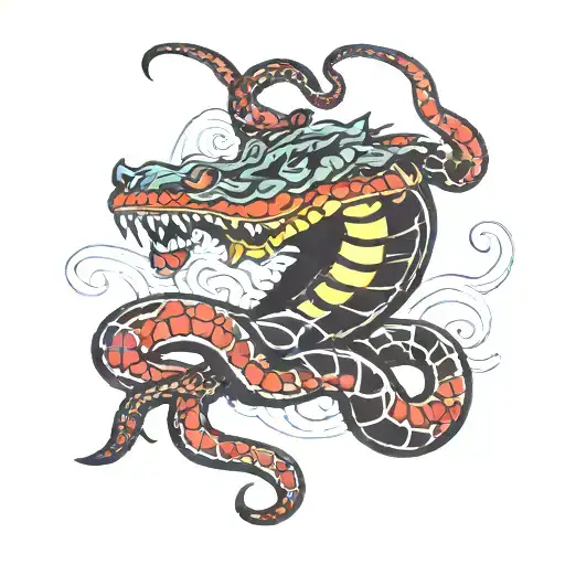 Demon Snake Fighting