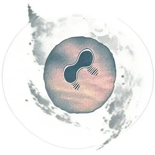 Dog's Footprint With The Moon At The Background