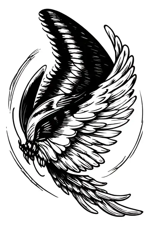 Hanf Angel Wing With Half Moth Wing