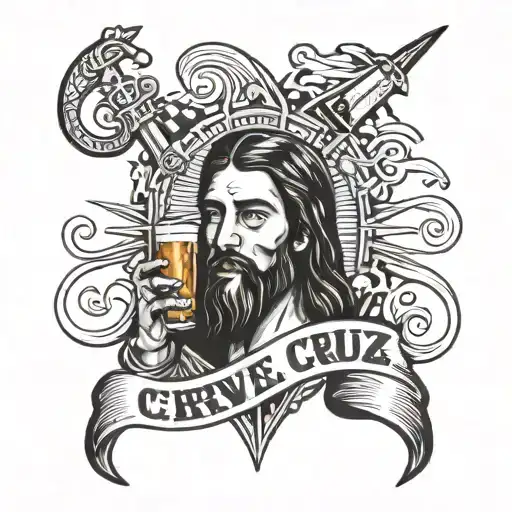 Cerveza Y Cruz De Jesus