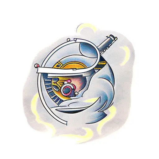 Open Book With A Telescope