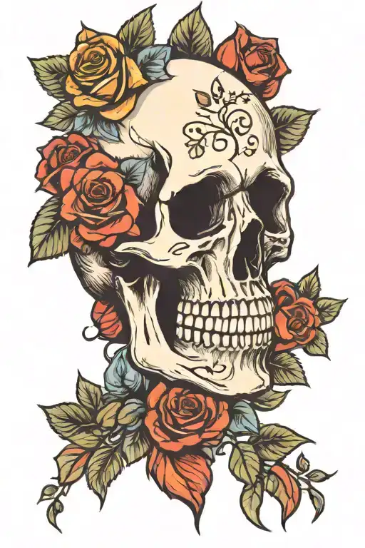Skull And Roses