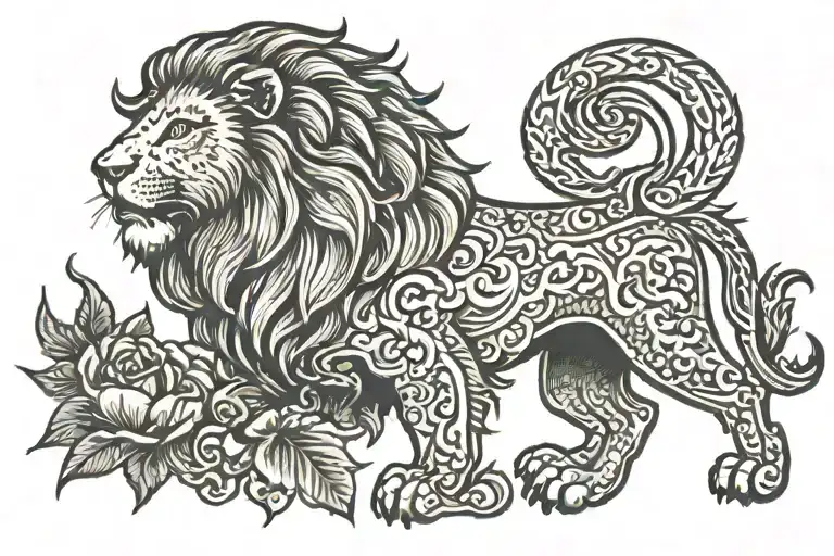 Lion Wearing
