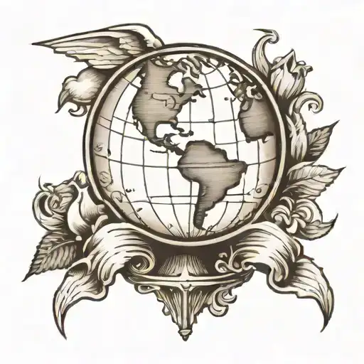 Black And Grey Globe
