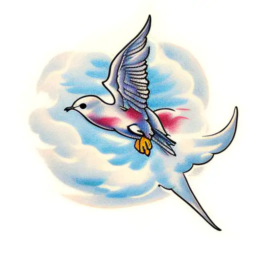 Dove With Clouds Lll