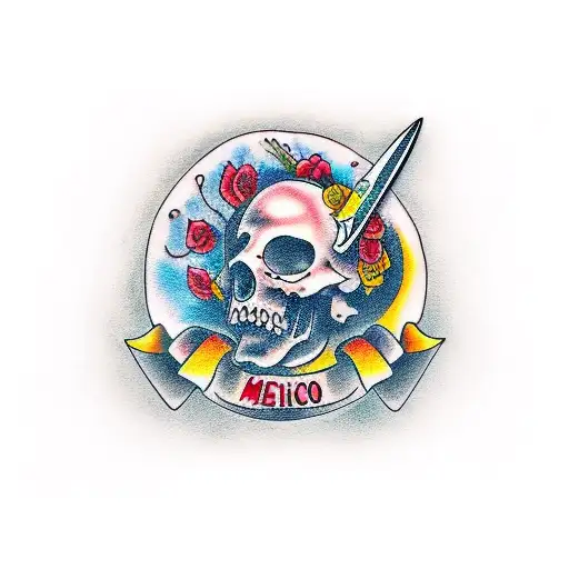 Knife And Mexican Gastronomy