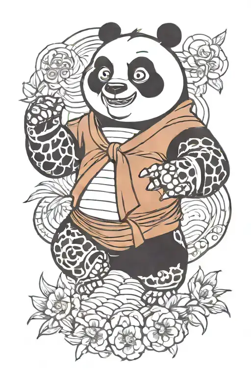 Kung Fu Panda From The Cartoon