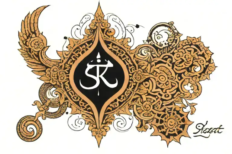 Sanskrit Text With Related Element Symbol