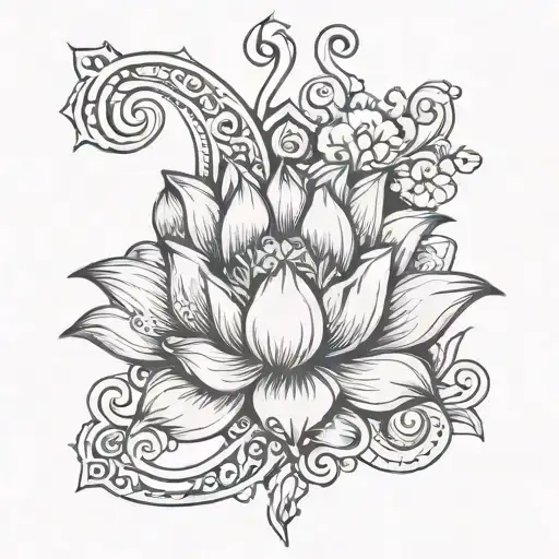 Lotus Infinity And Letter P