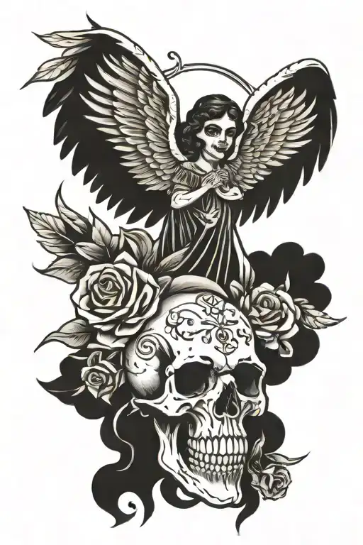 Angel And Skull