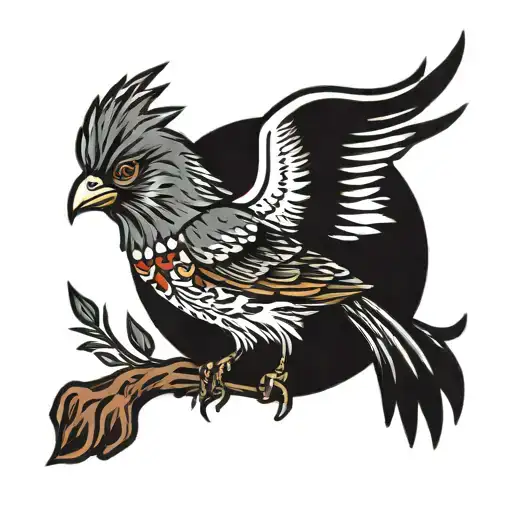 Western American Bird Perched