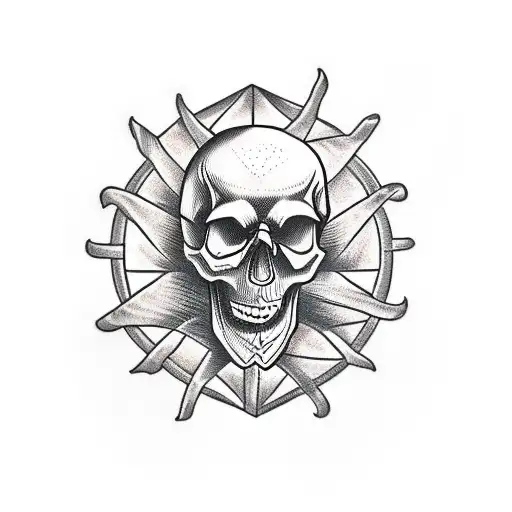 Skull With Maze Inside