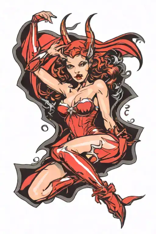 Scarlet Witch Pinup Girl