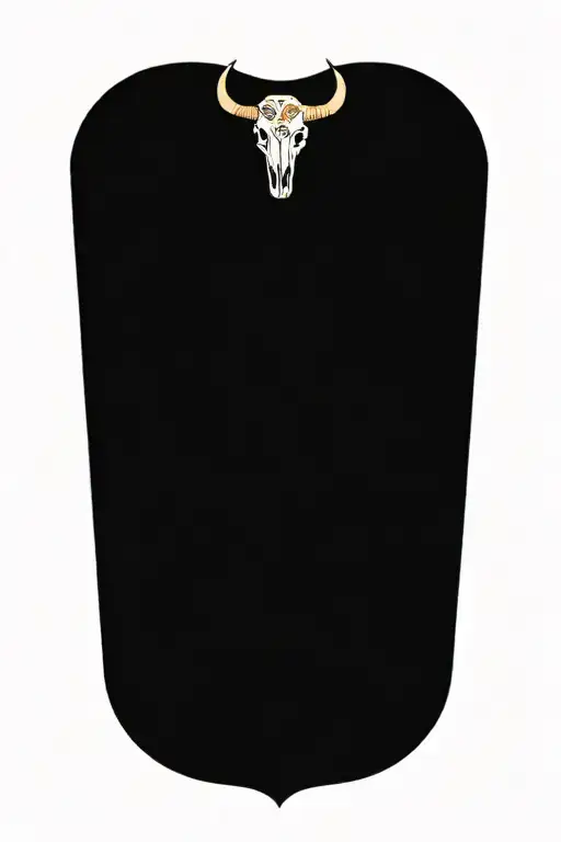 Bull Skull With Paisley Design