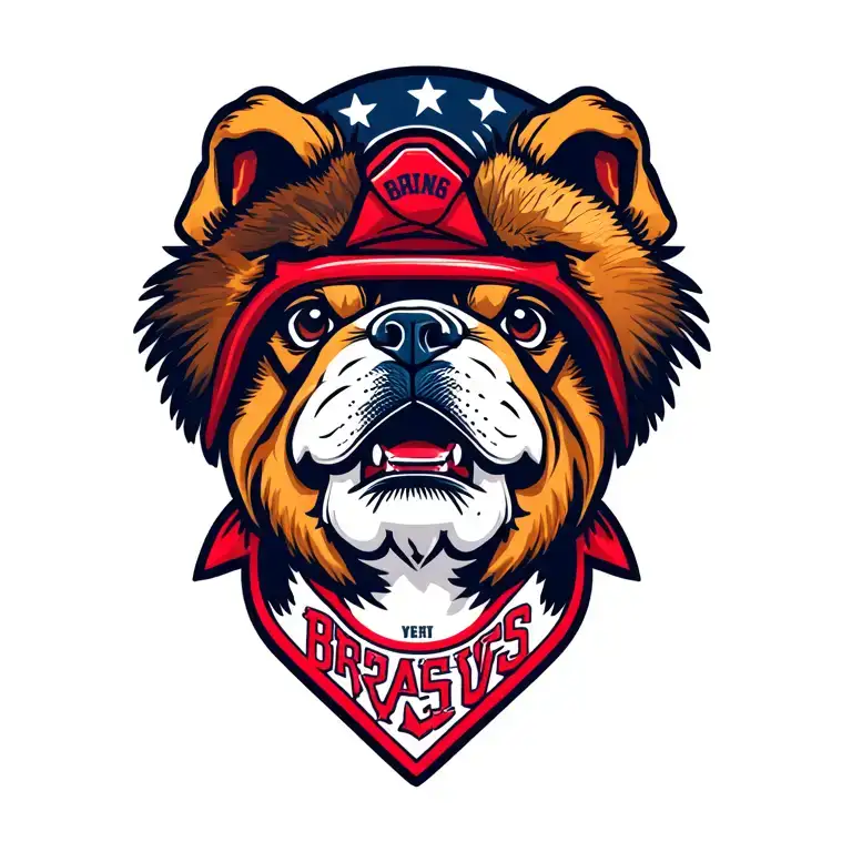 Georgia Bulldogs With Braves Tomhawk