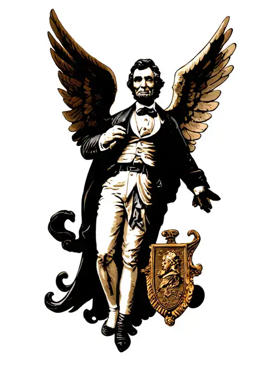 Angel And The Lincoln Emblem