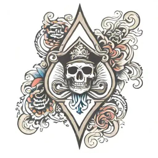 Spade Pirate Tattoo Ace Of Spades Heart