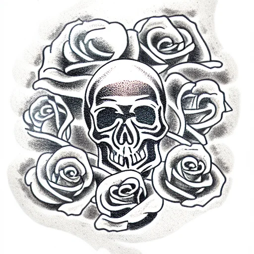 Skull And Roses
