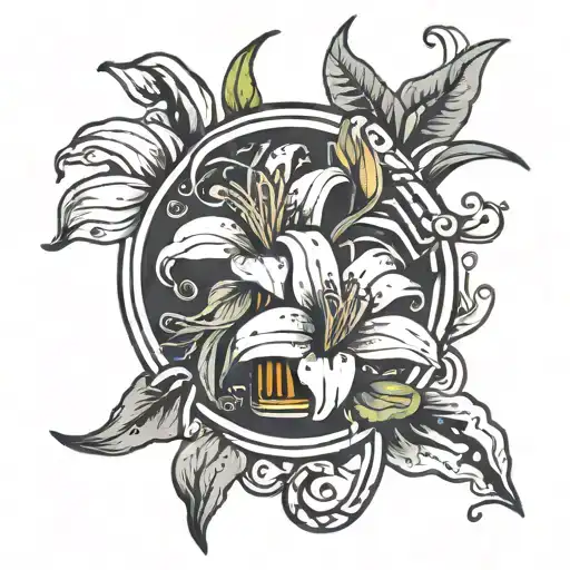 Beer And Lily Flower