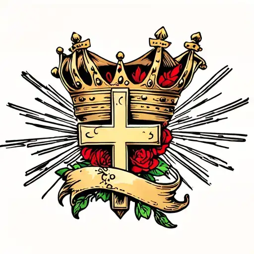 Cross With Crown