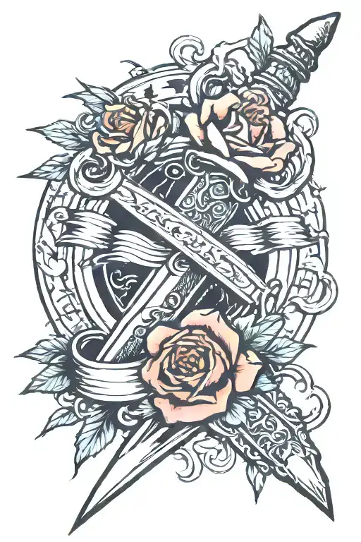 Gospel Of Peace Dagger Wrapped