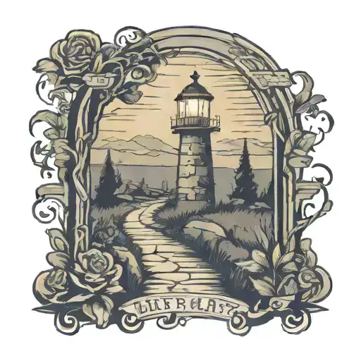 Lighted Pathway From Open Bible