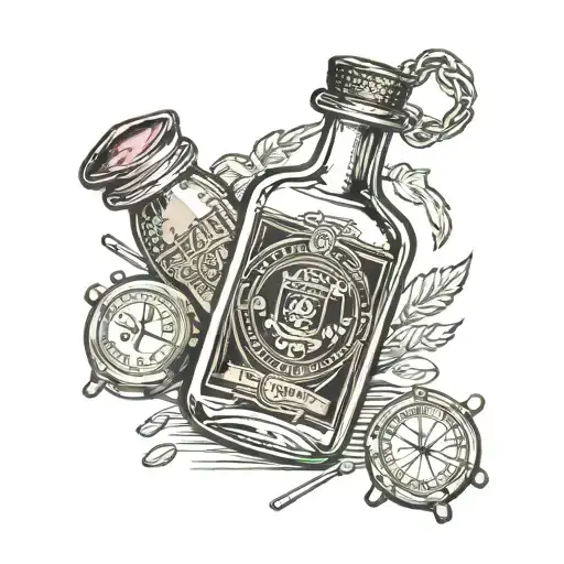 A Bottle Of Scotch A Dime Bag And A Diamond Watch